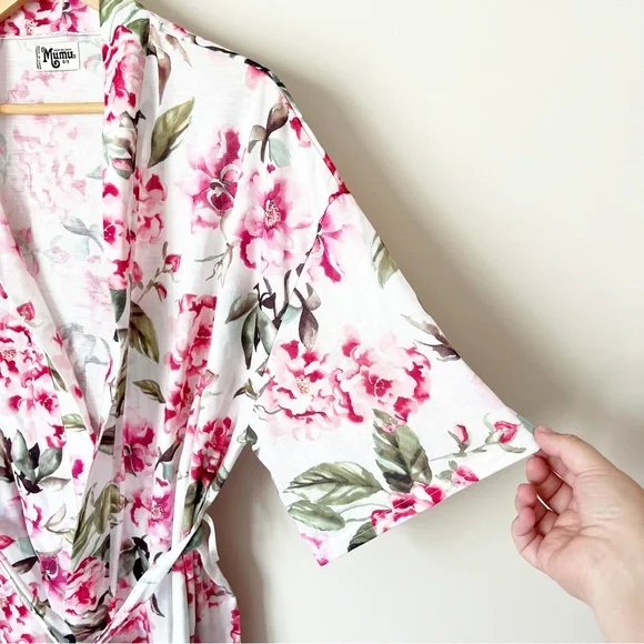 Show Me Your Mumu Brie Floral Robe Garden of Blooms One Size - Picture 6 of 12